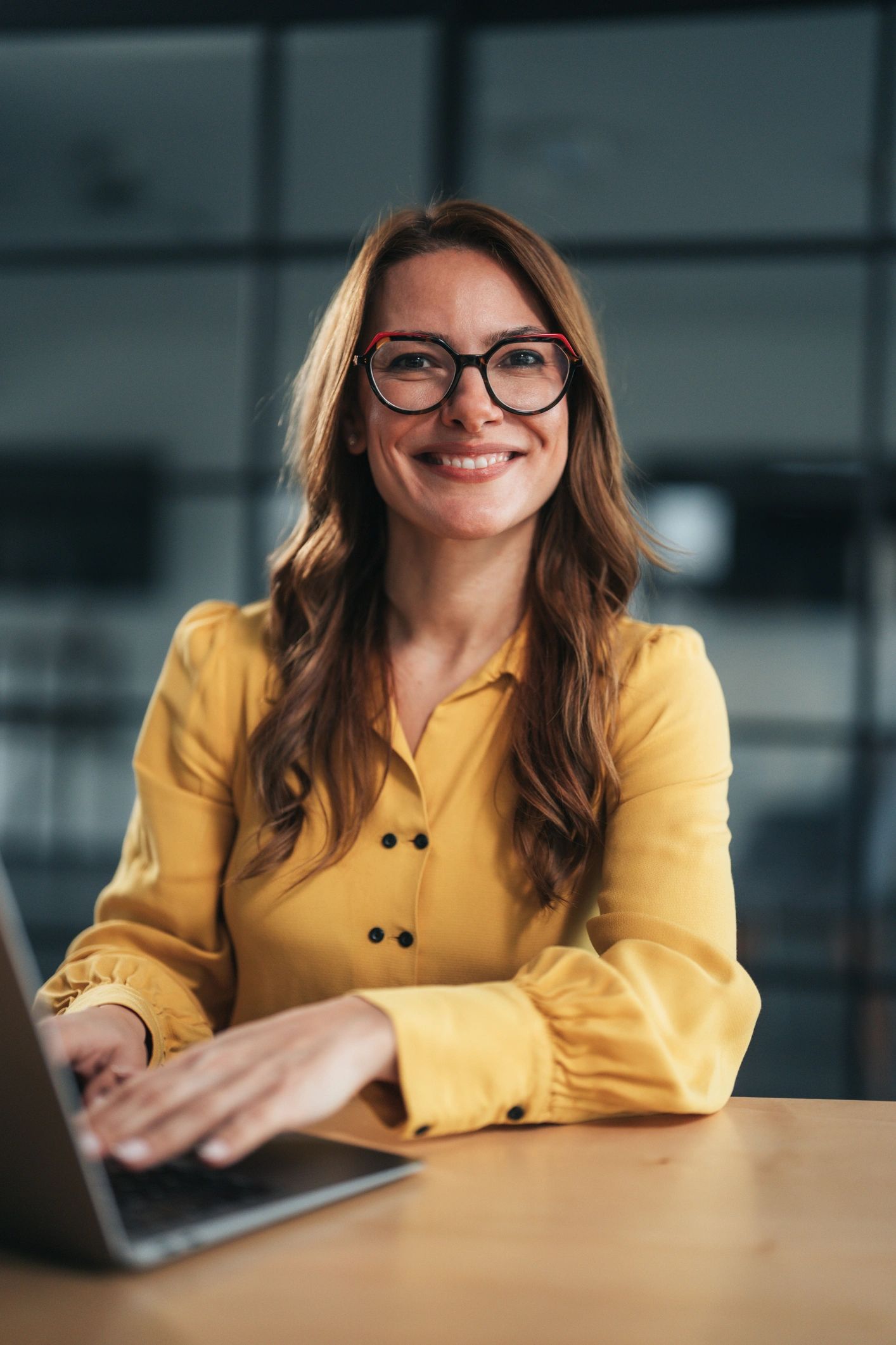 Professional advisor portrait in an office
